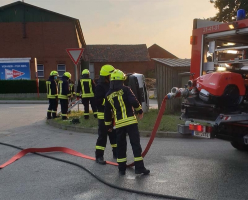 Übung Gemeindefeuerwehr Wesenberg