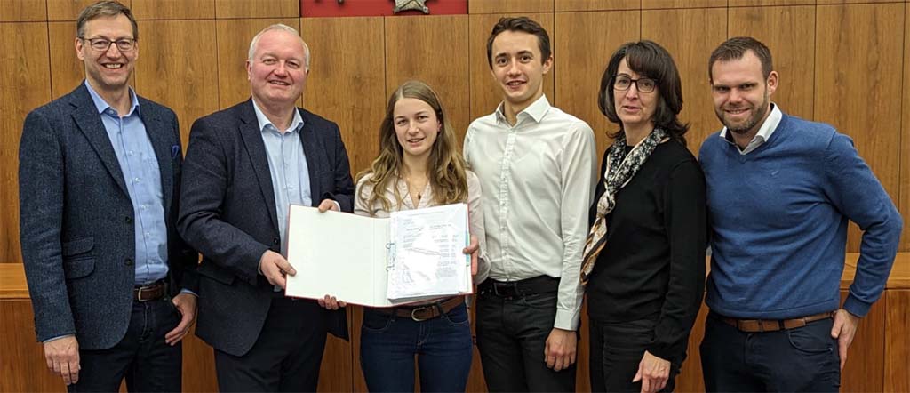 Radweg Wesenberg Übergabe Unterschriften