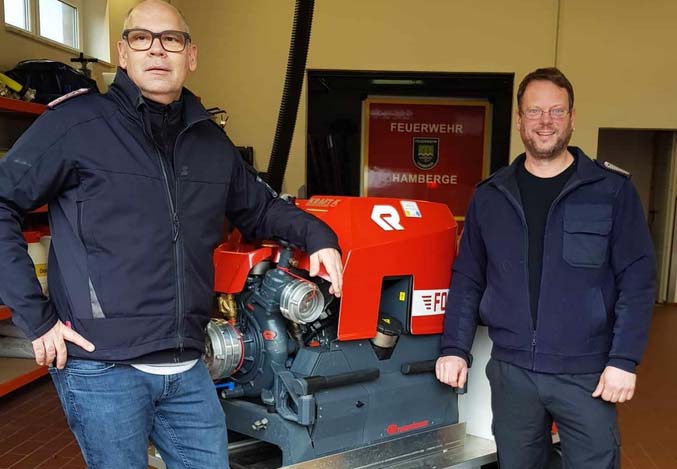 Freiwillige Feuerwehr in Groß Wesenberg - neue Pumpe